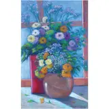 Roger Fulgado, Still Life, pastel on paper