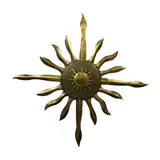 Ronald Castrillo, Sun Burst, Brass with back light