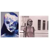 a) Bulagan
b) Ageg 6 by a) Alee Garibay b) Jett Osian, a) acrylic on canvas b) oil on canvas, offered Oct 2021