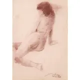 Edwin Wilwayco, Nude, graphite on paper