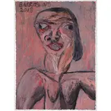 Dark Series II by Andres Barrioquinto, oil on paper, offered Oct 2021