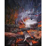 Sam Bulaga, Philippine Traditional Cooking, acrylic on canvas