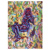 Patrick Cruz, Female Figure, acrylic on canvas