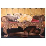Leoniel Sabrec, Untitled (Dog), oil on canvas