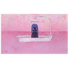 Untitled by Yeo Kaa, acrylic on panel, offered Oct 2021