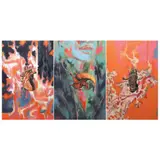 Jose Tence Ruiz, a) Corazon
b) Lengua
c) Pie
triptych