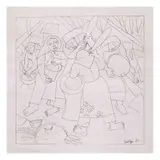 Norma Belleza, Untitled, pen and ink on paper