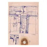 Untitled by Mauro Malang Santos, pen and ink on paper, offered Jul 2021