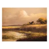 Landscape by Cesar Buenaventura, oil on canvas, offered Jul 2021