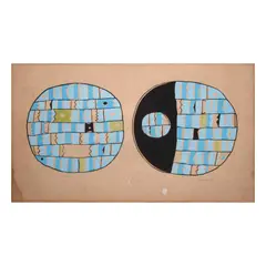 Efren Zaragoza, Forms 1, tempera