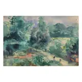 Landscape by Emilio Aguilar Cruz, watercolor on paper, offered Jul 2021