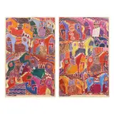 Chris S. Magbuhos, Eight Horses #1 and #2, oil on canvas