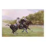 Salvador Arellano, Will Rogers Polo, watercolor on paper