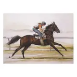 Salvador Arellano, Turf Course, Hollywood Park, watercolor on paper