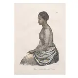 Louis Choris, Filles Montagnes Dans L’île de Luzon (Woman from the Mountains of Luzon), Lithograph with hand-colouring taken from the work of Louis Choris (1795 -1828) Picturesque journey around the world with the Russian Captain Otto Kotzebue (1787 - 1846), published in Paris in 1822