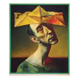 Rudolf Hausner, Gelber Narrenhat, lithograph, 440/1000