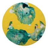 Nathaniel San Pedro, Wanderer Series: Mountain White-Eyed, mixed media on canvas
