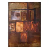 Carlo A. Gabuco, Actions/Reactions, oil and collage on canvas
