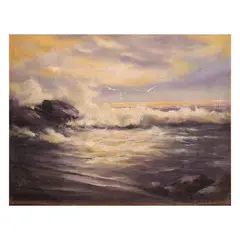 Seascape by Felix Gonzalez, oil on canvas, offered Jul 2021