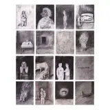 Jose “Jojo” Legaspi, Untitled, quantity: 16 artworks charcoal on paper