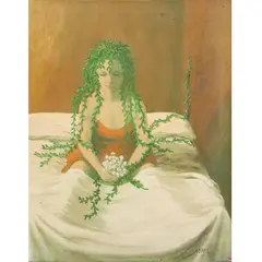 Ulysses Wife (Penelope) by Conte, oil on canvas, offered Jul 2021