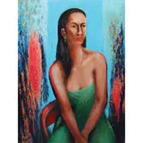 Venancio Igarta, Untitled (Portrait), acrylic on canvas