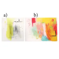 Matthew Adam Ross, a) Untitled
b) Untitled, oil on canvas oil on canvas