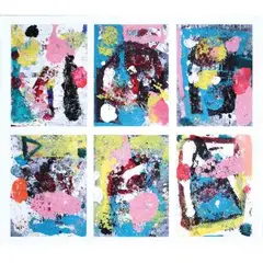 Teaching of Gus #1 by Reb Belleza, oil on canvas / 6 panels framed in 1 frame, offered Jul 2021
