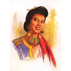 Simon Saulog, Untitled (Portrait), pastel on paper