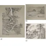 Jonathan Mallari, Landscape I, II, III, graphite on paper