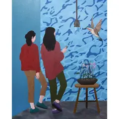I Forgot that I Should Forget by Jayvee David, oil on canvas, offered Jul 2021