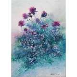Francisco M. Verano, Purple Dawn, acrylic on canvas