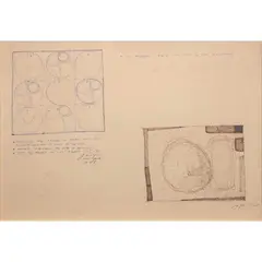 Two Patterns by José T. Joya, pen and ink on paper, offered Jul 2021