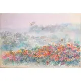 Bernardo ”Banz” Bañez, Untitled (Landscape), watercolor on paper