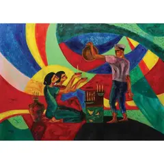 Galo Ocampo, Untitled, oil on wood