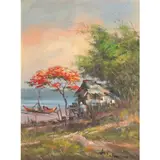 Antonio Bais Calma, Landscape, oil on canvas