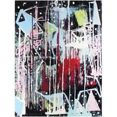 Things by Reb Belleza, oil on canvas, offered Jul 2021