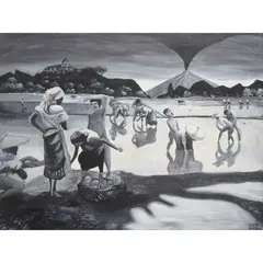 Untitled by Cian, oil on canvas, offered Jul 2021