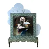 Demetrio Dela Cruz, “Puraw to ti waken, nangisitto atay kannawyen” (Crow will turn white and heron to black) (said to express impossibility), oil paint and mixed media on transparent sheets