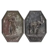 Sisa and Tasio by Graciano T. Nepomuceno, plaster, offered Jul 2021