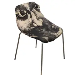 Ambie Abaño, Untitled, woodcut print on quilted upholstery