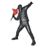 Sync x Brandalism x Medicom, Flower Bomber Red Flower (Black Version), polystone , with box