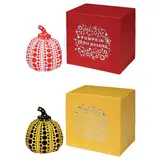Pumpkin (Red and White/Black and Yellow) by Yayoi Kusama, resin, offered Jul 2021