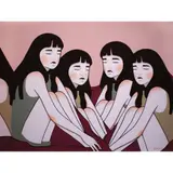 Almeena Aguilar, You’re Not Behind; You’re Just On Your Own Path, acrylic on canvas
