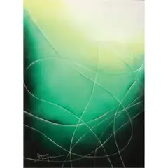 Untitled by Marco “Macoy” Coching, mixed media on canvas, offered Apr 2021