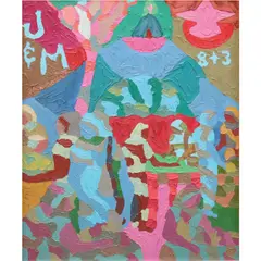 Teofilo Mendoza, Heart of the City, oil on canvas