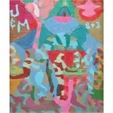 Teofilo Mendoza, Heart of the City, oil on canvas