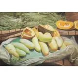 Jose Yap Baguio, Vegetables, pastel and watercolor on paper/print