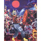 Charlie Co, Surrealist Scene, acrylic on canvas