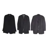 Multi-Brand, 3 Assorted Men’s Dark Jackets pre-loved